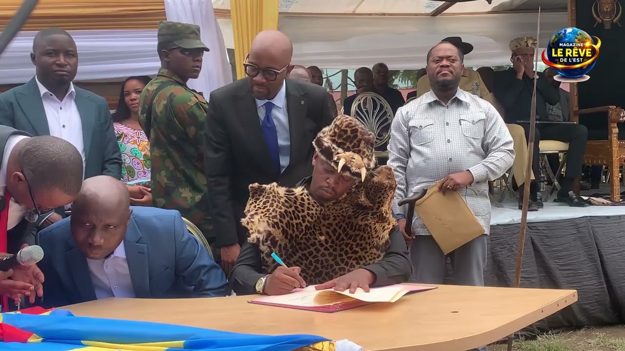 Installation officielle du Mwami Kalinda Miteetso II Gauthier à la tête de la chefferie des Bahunde