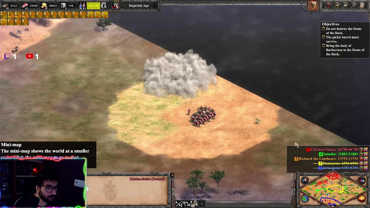 Age of Empires 2 - Barbarossa Campaign #5 Barbarossa's March - hard Campaign