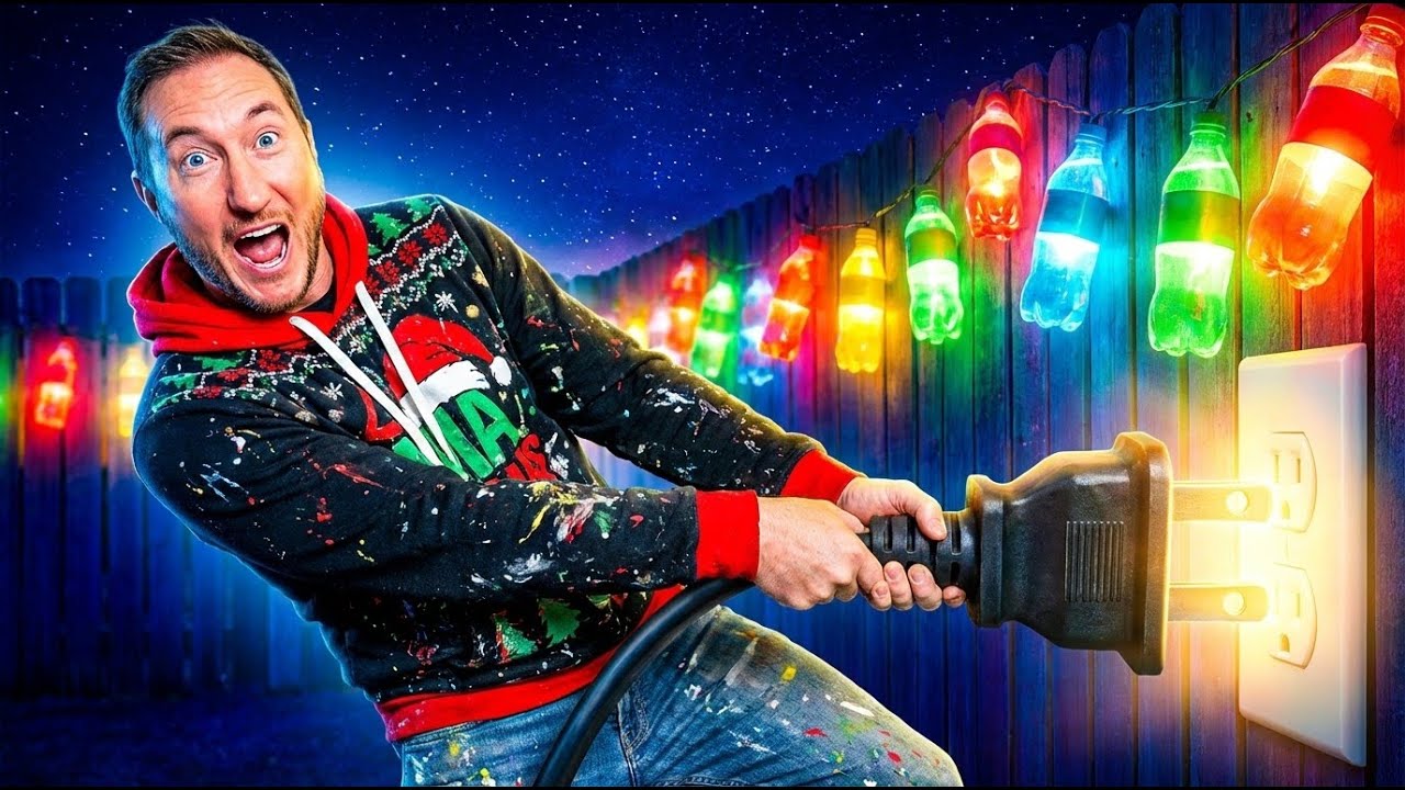 I Made Giant Viral DIY Christmas Lights from Tiktok