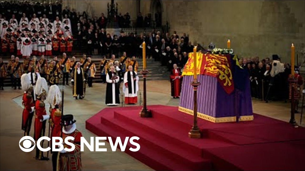 Queen Elizabeth II lies in state in Westminster Hall