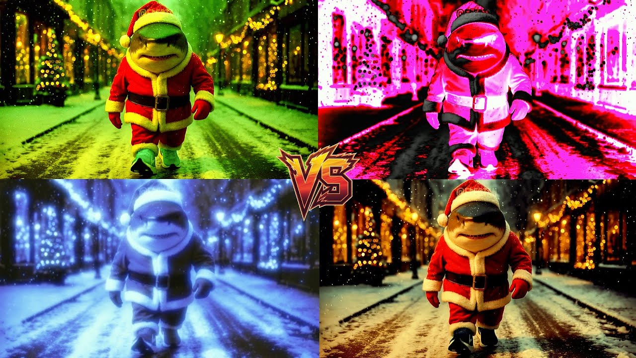 4 Styles, 1 Santa Shark – Ultimate Edit Battle🎄🔥