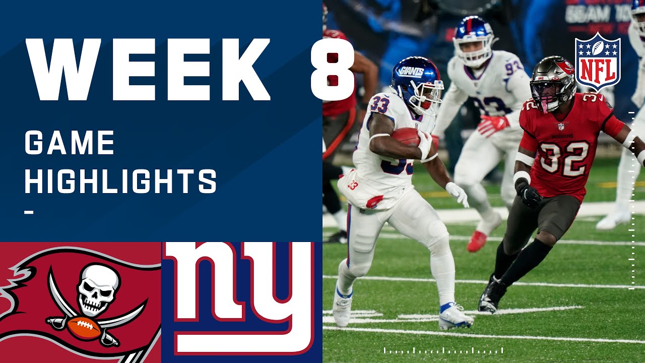 Buccaneers vs. Giants Week 8 Highlights | NFL 2020