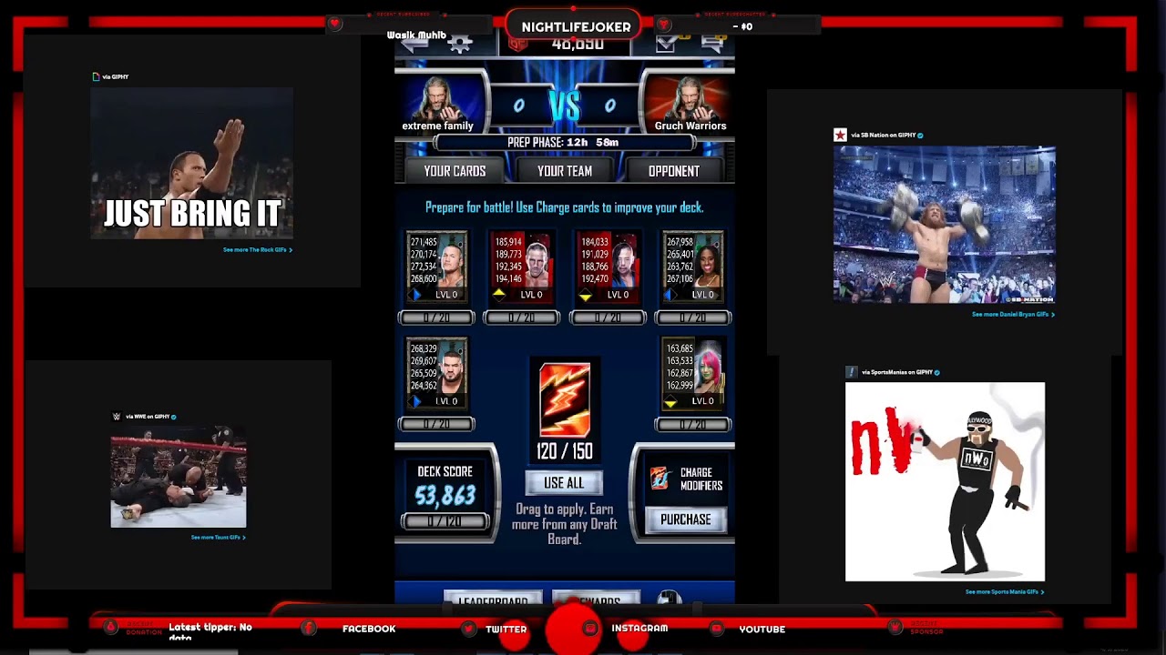 WWE  SUPERCARD TBG Glitch MAX 120