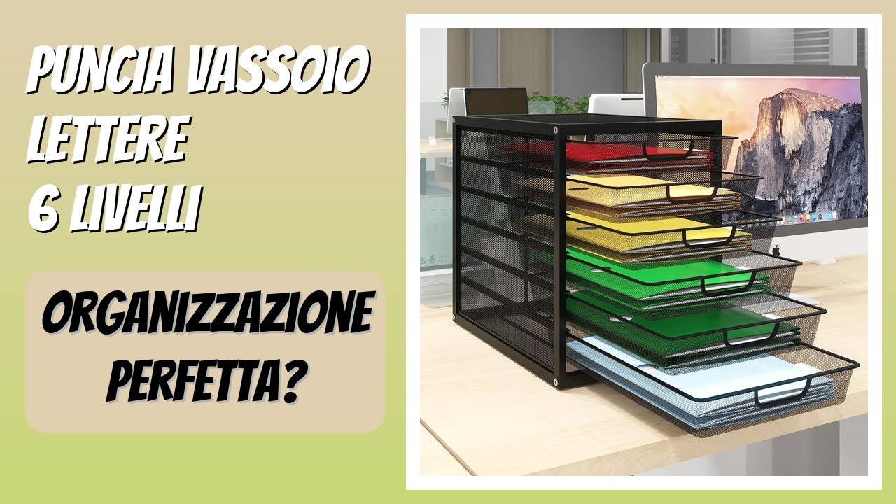 RECENSIONE (2026) : PUNCIA Vassoio Lettere 6 Livelli. DETTAGLI