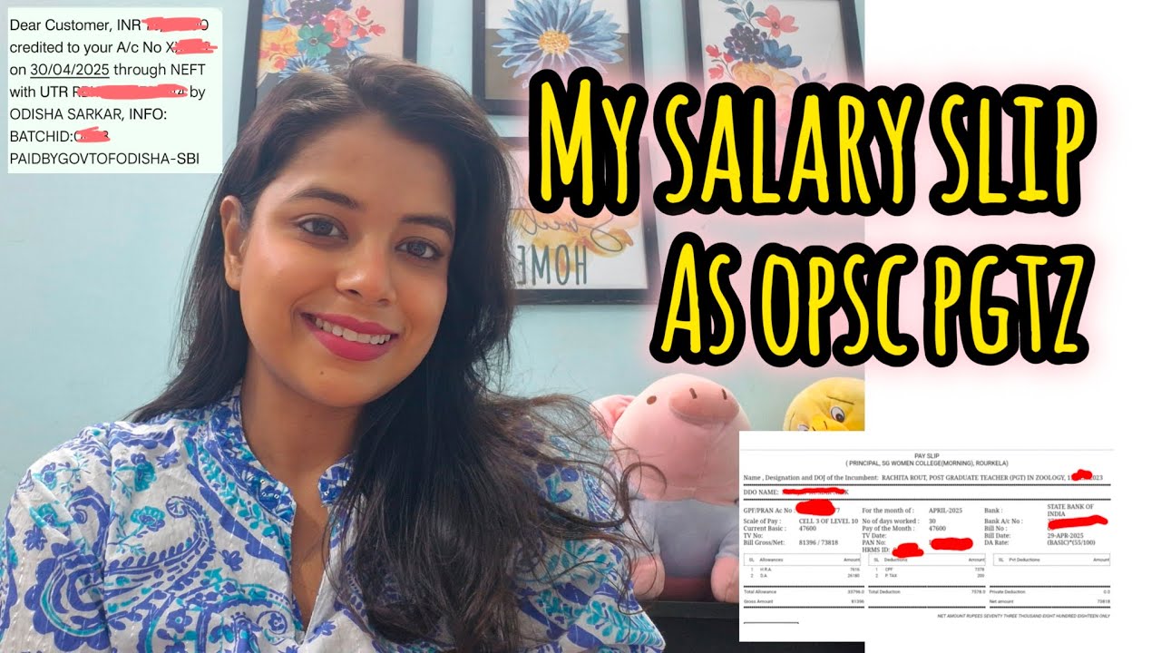 МОЙ ПОСЛЕДНИЙ ВЫПЛАЧЕННЫЙ ЗАРПЛАТНЫЙ ПЛАТЕЖ КАК OPSC PGT ZOOLOGY🤑💸💲💰#opscpgt #opscpgtsalary#ssbpg...