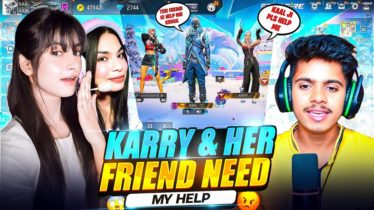 CUTE V BADGE GRIL STREAMER VS KAAL YT ON CS RANKED😱 1 VS 4 👿 GARENA FREE FIRE
