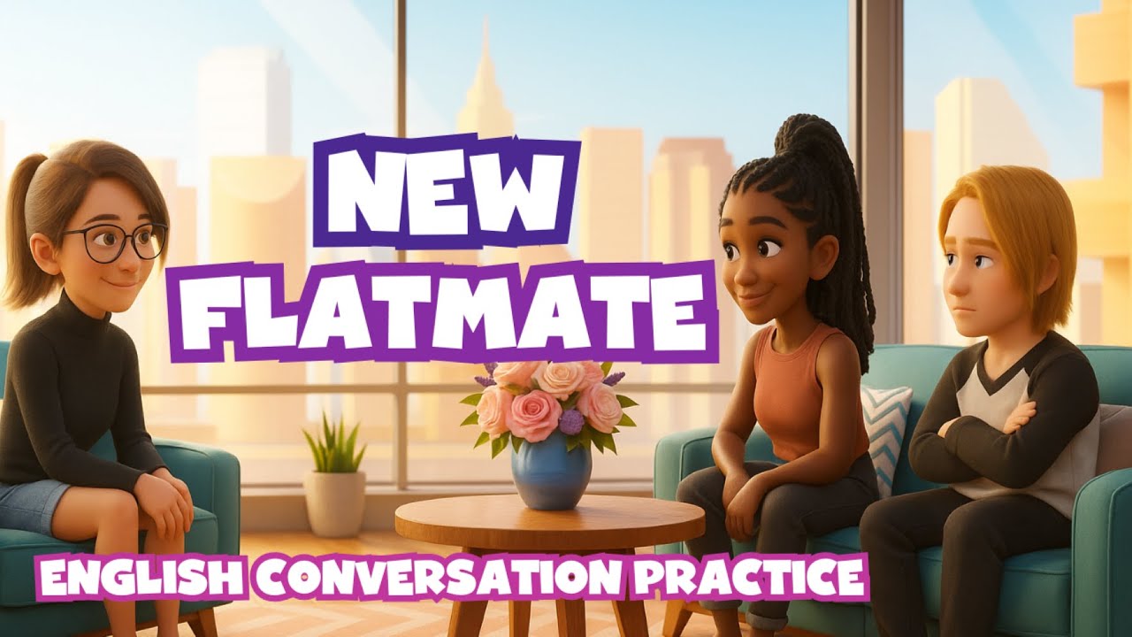 Learn American English - New Flatmate - American English Conversation Practice - Advanced Learners