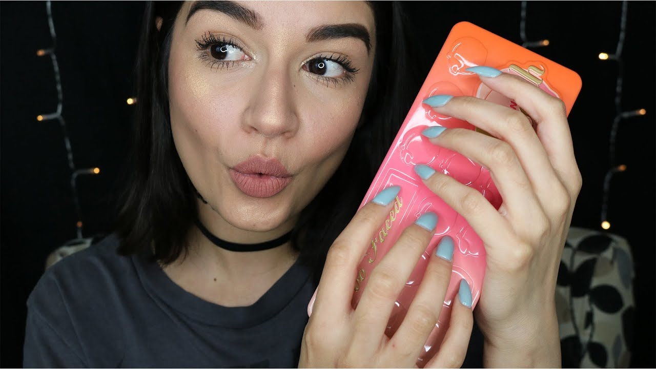 ASMR Tapping & Whispering #3 ♡ (April Makeup Favs)