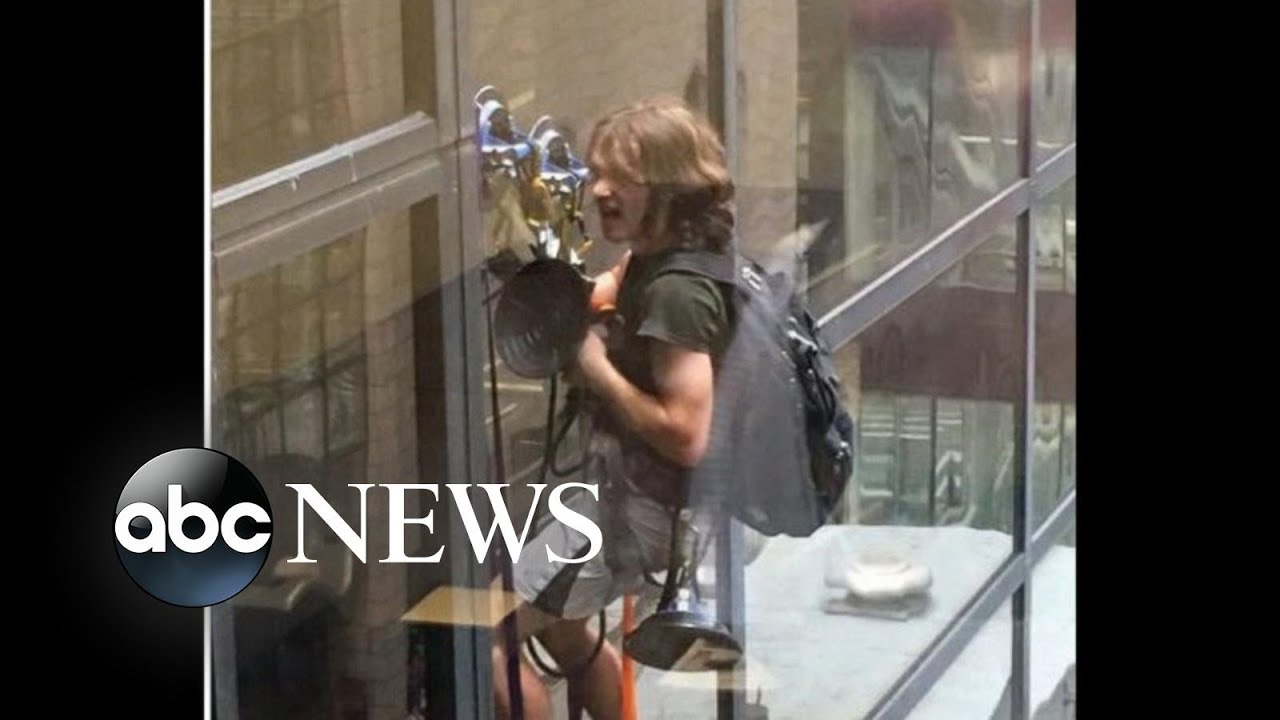 Man Scales Trump Tower in New York City