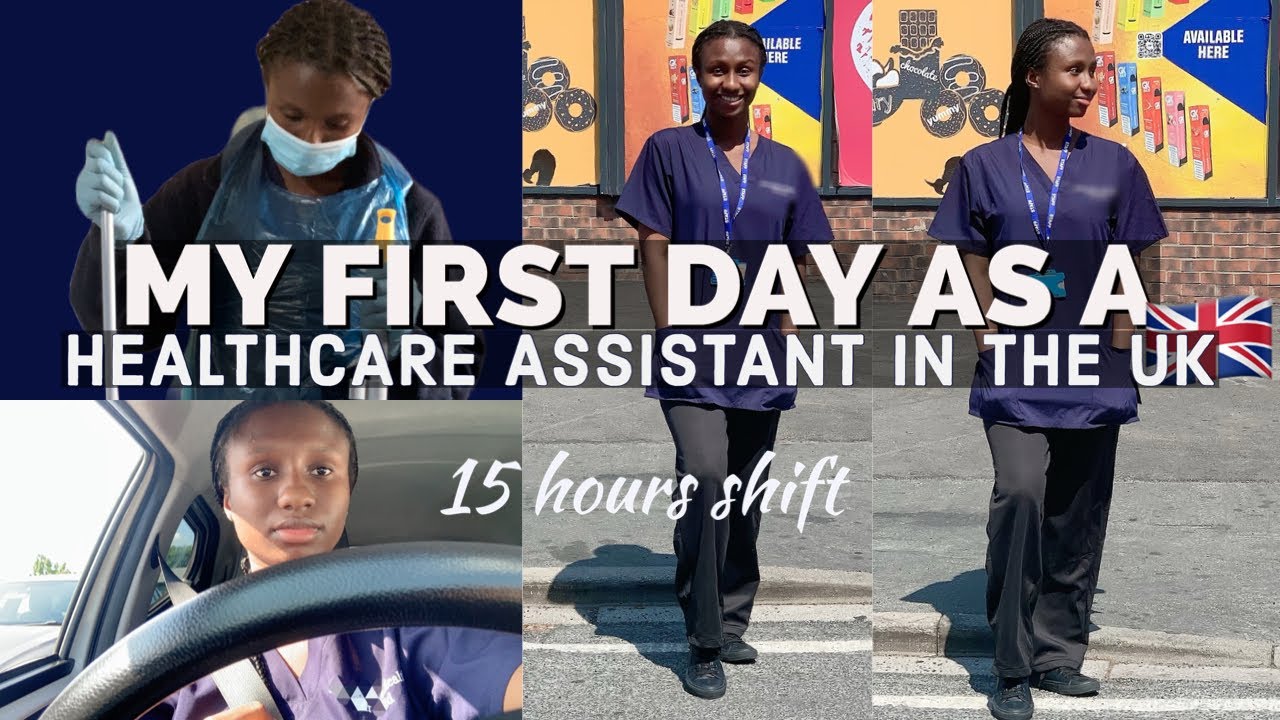 MY FIRST DAY AT WORK AS A HEALTHCARE ASSISTANT IN THE UK| DOMICILIARY CARE| 15 HOURS SHIFT