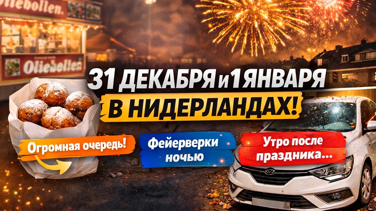 Наша предновогодняя рутина в Нидерландах | Олеболены, фейерверки и последствия