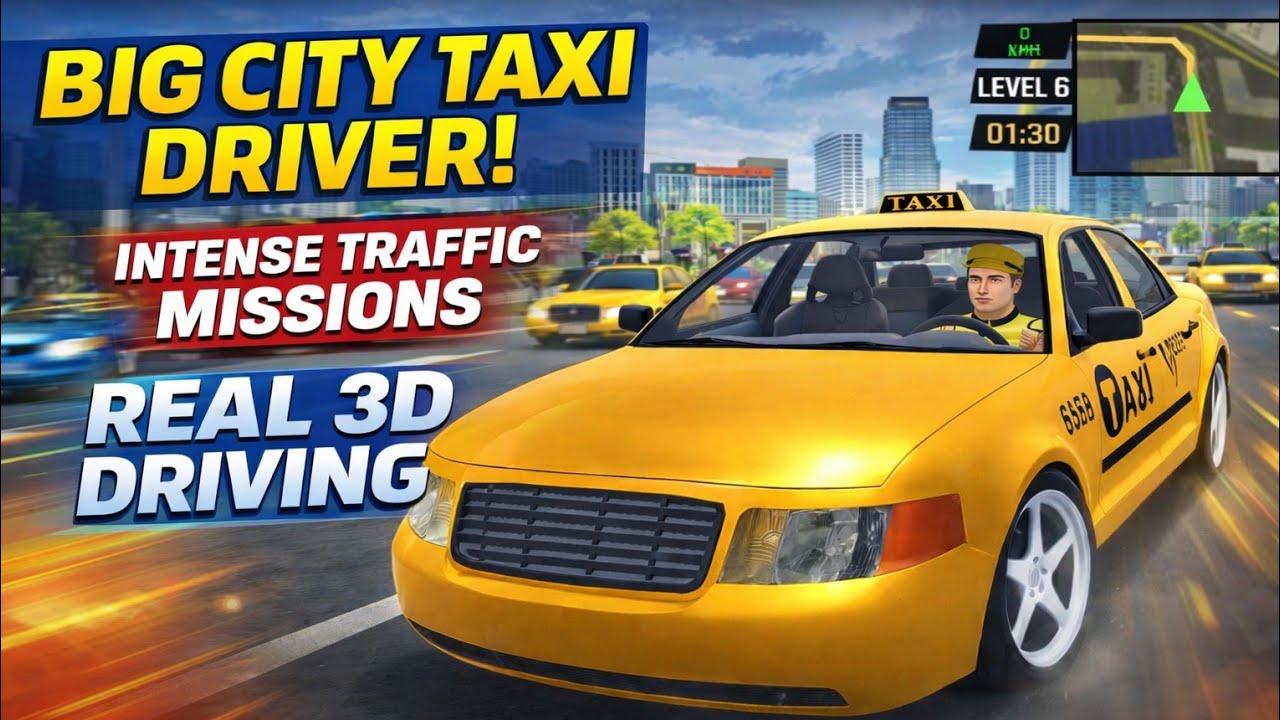 City Taxi Games Car Driving 3D Gameplay | Real Taxi Simulator Missions & City Driving Fun