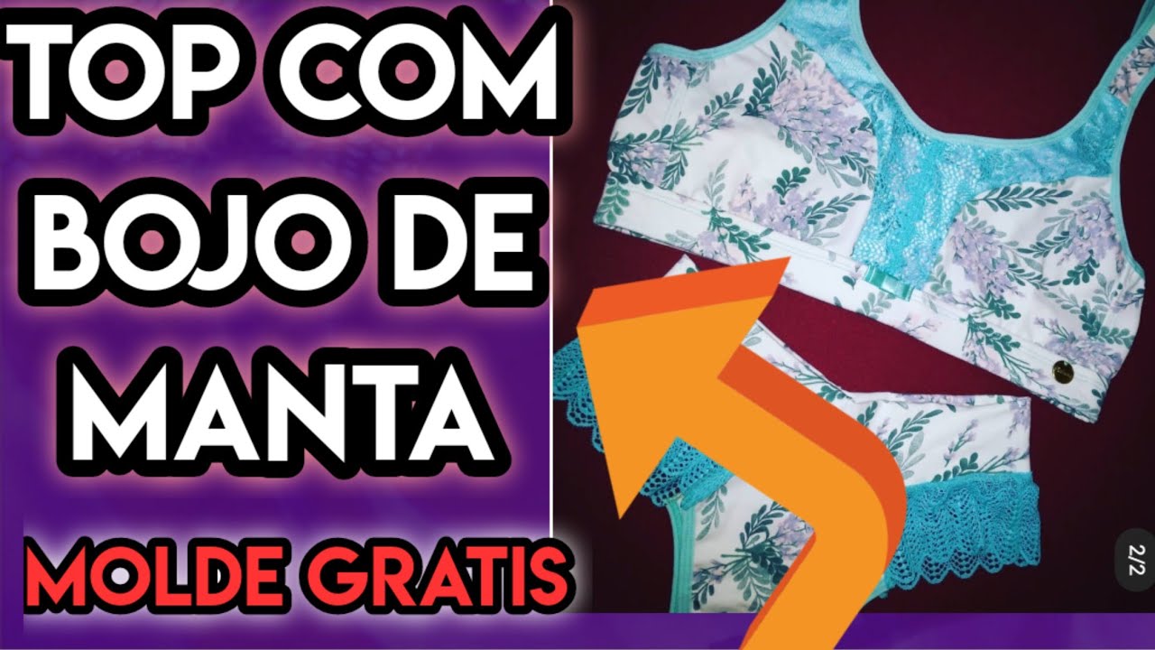 COMO FAZER TOP COM BOJO DE MANTA CORTE