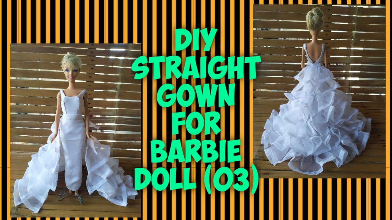 Diy straight gown for Barbie doll (03) | nunu seo