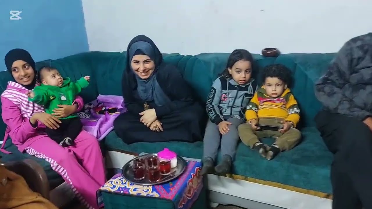 زياره عمي وعمتي هيام ❤️‍🔥🥰من اجمل الزيارات ووجودهم برضو لأجل انهم يتطمنو علي ثت الكل نينا البركه ❤️