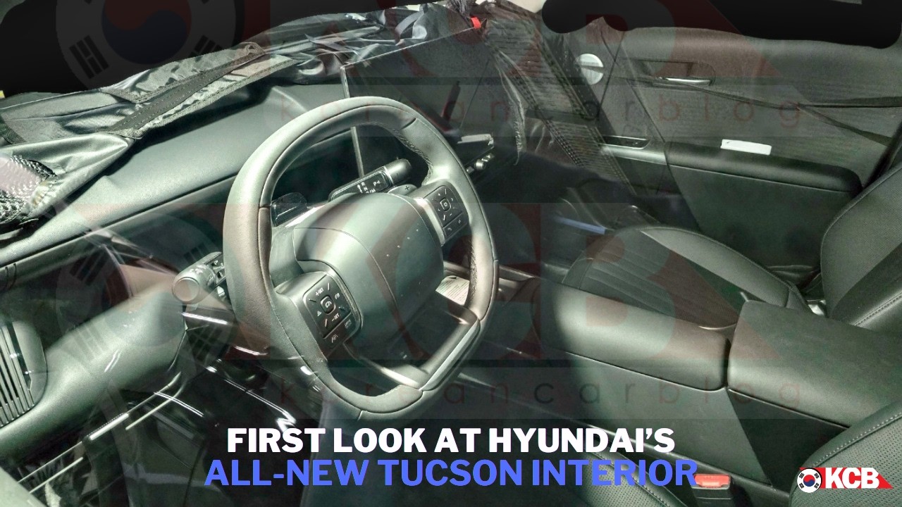 Утечка информации об интерьере Tucson 2027 года: 17-дюймовый экран Pleos Connect уже здесь!
