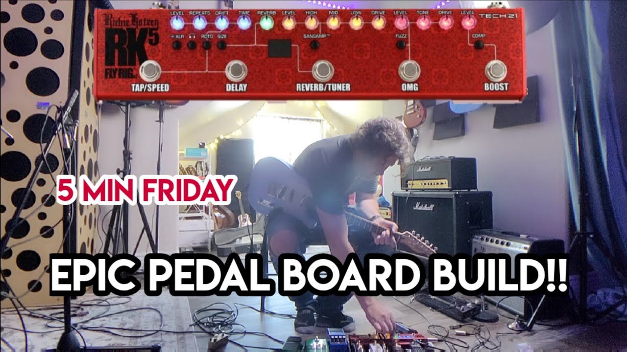 Epic Guitar PEDALBOARD Build With The Richie Kotzen RK5 Fly Rig