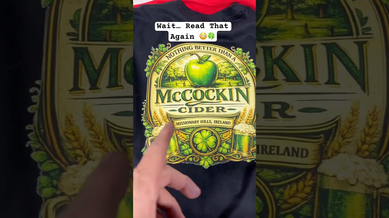 This Shirt Is Genius 🤣#shorts #viral #patricksday #funny #tshirtdesign