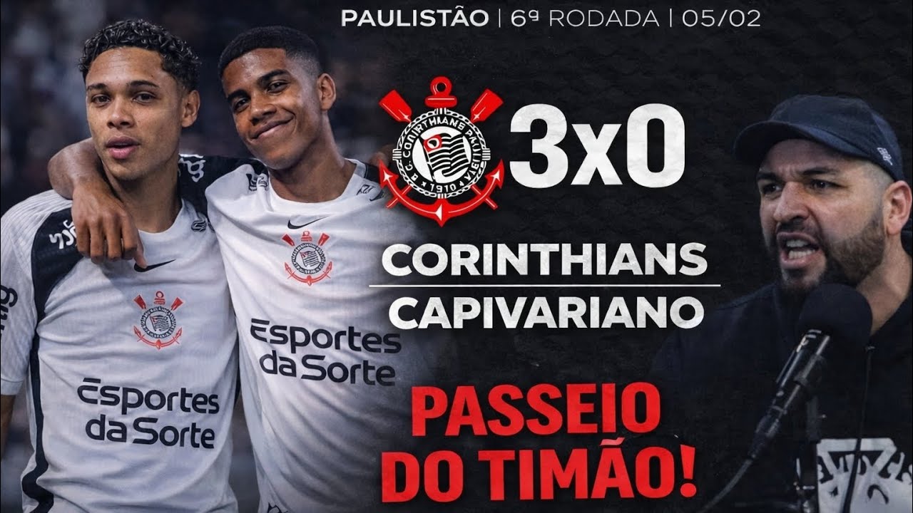 PASSEIO DO TIMÃO! 3x0 COM SHOW DA BASE 🔥