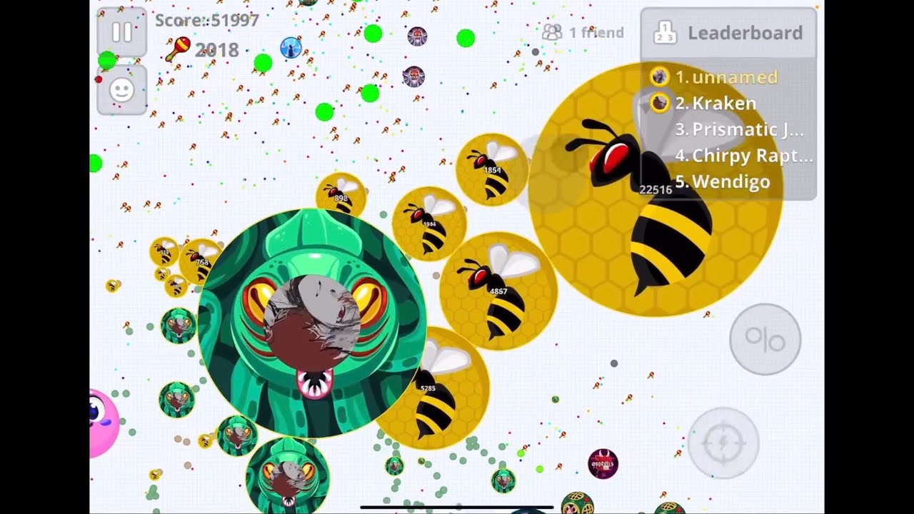 [Agar.io Mobile] Объединяйтесь, чтобы уничтожить сервер ботов, потребляющих питательные вещества!