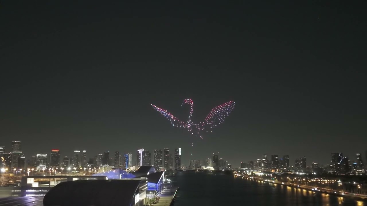 MSC World America- Inaugural Drone Show- Miami