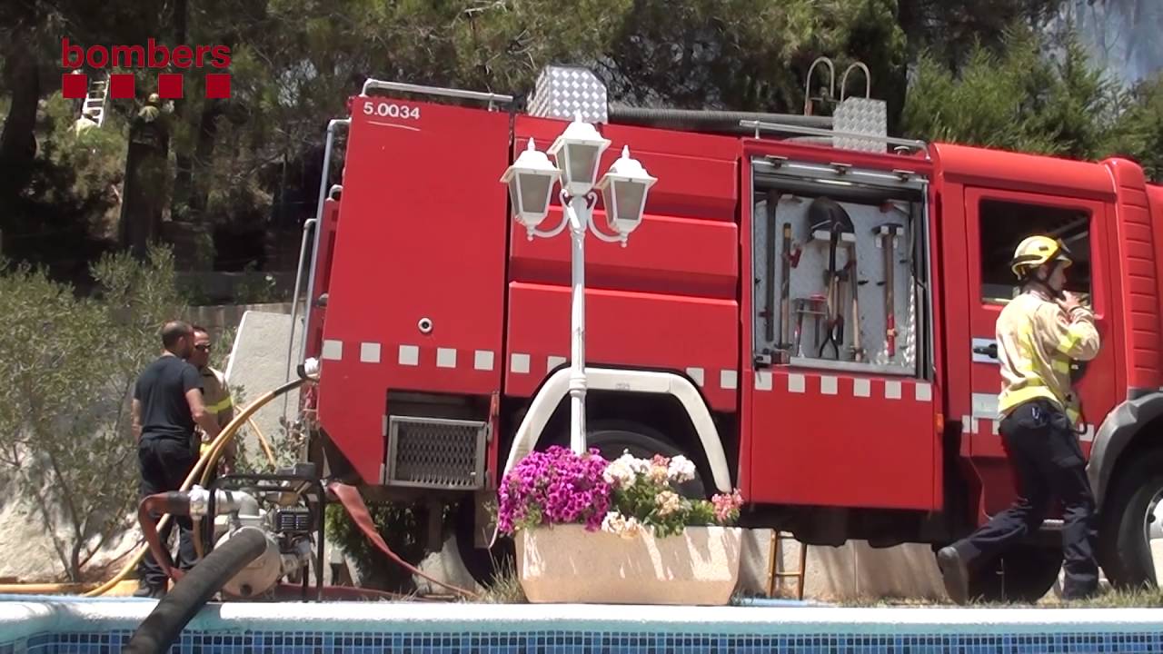 Incendi Forestal a Vallirana (Baix Llobregat). 14-07-2016.