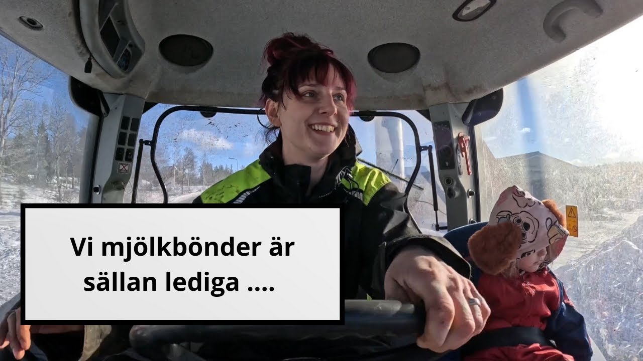Vi mjölkbönder är sällan lediga. Helg jobb.