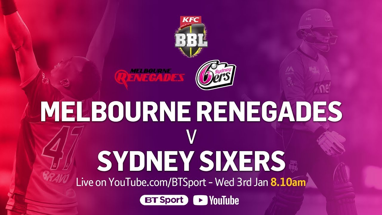 FULL MATCH: Melbourne Renegades v Sydney Sixers (Jan 3, 2018) - BBL