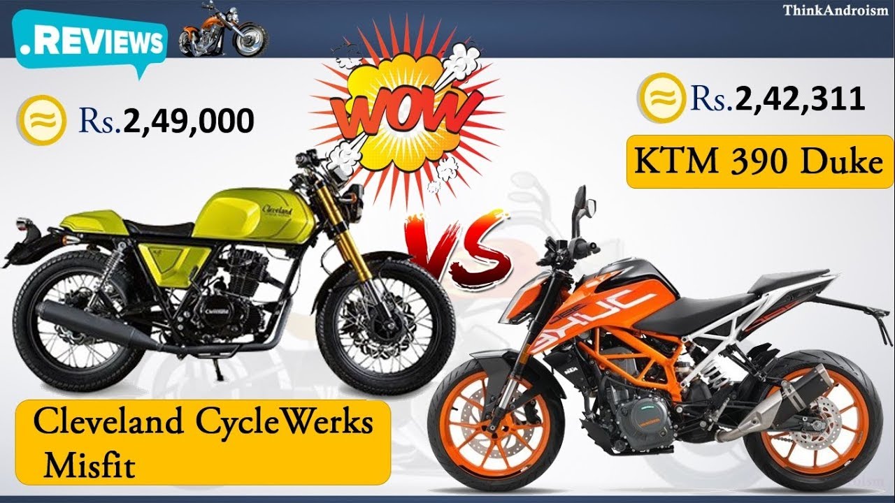 Cleveland CycleWerks Misfit vs KTM 390 Duke Comparison Review