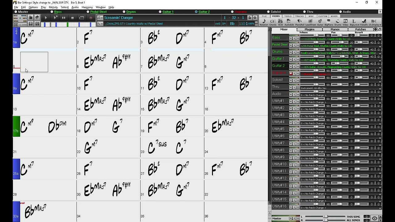 How to Change Styles in the Middle of a Song  in Band-in-a-Box®
