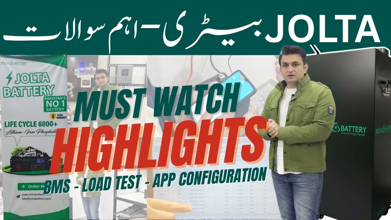 Jolta Battery Full Guide | BMS Setup, Load Test & App Configuration Explained
