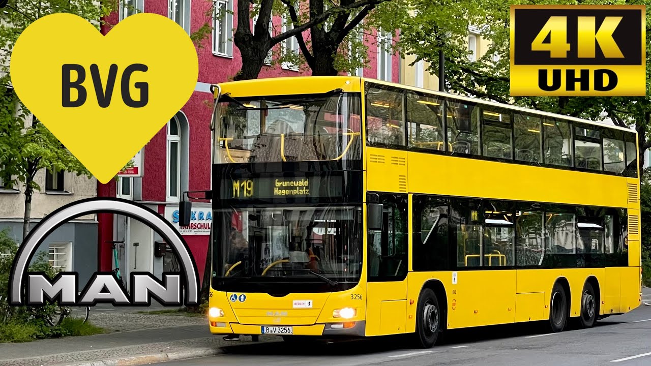 [BVG Berlin: M19 U Mehringdamm to Grunewald via Halensee] MAN Lion’s City DD Neoman A39 ND313