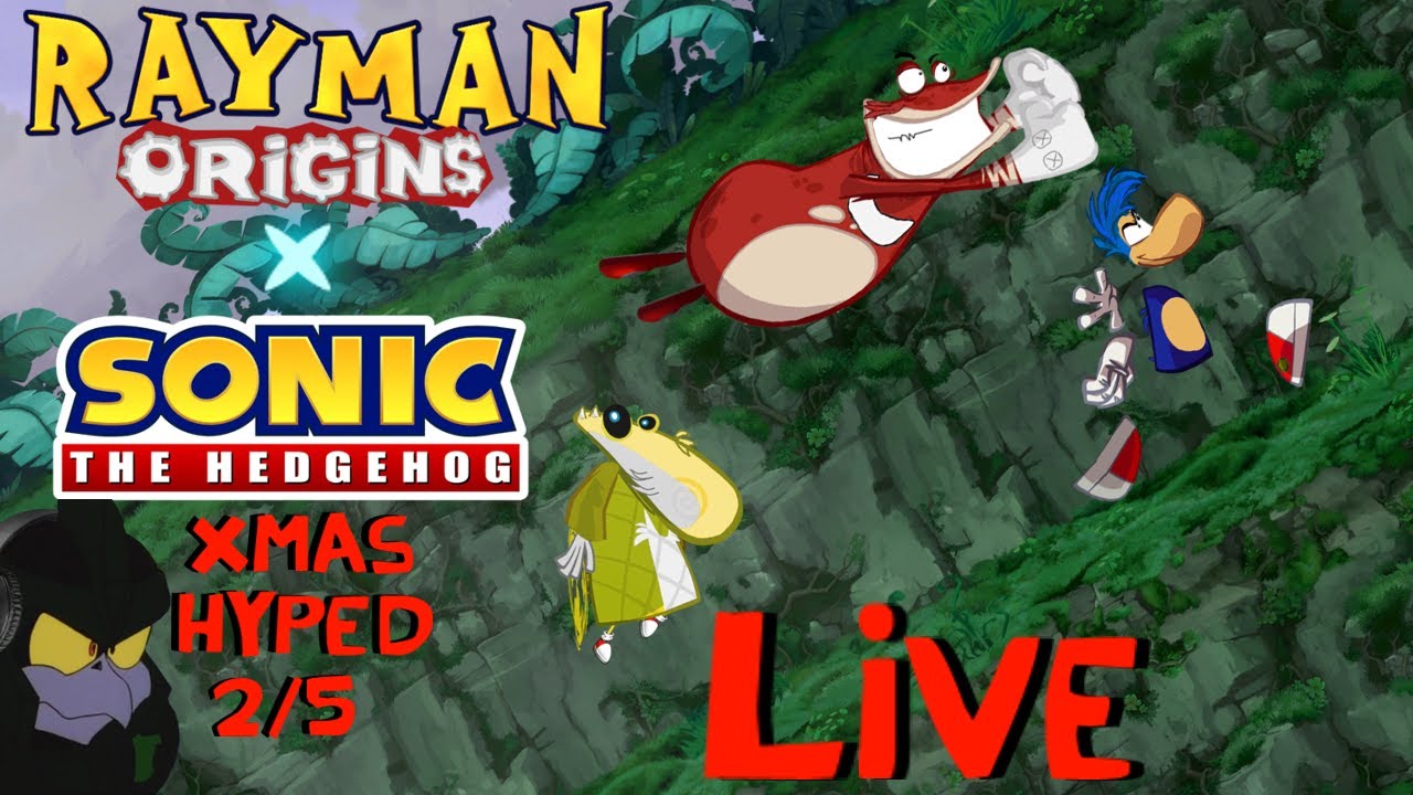 Rayman Orgins x Sonic the Hedgehog | 100% the game in Day One, | Christmas Hyped-Up 2/5