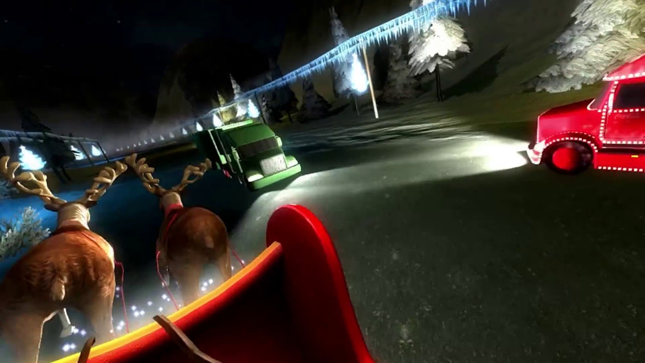 Santa's sleigh ride Virtual reality