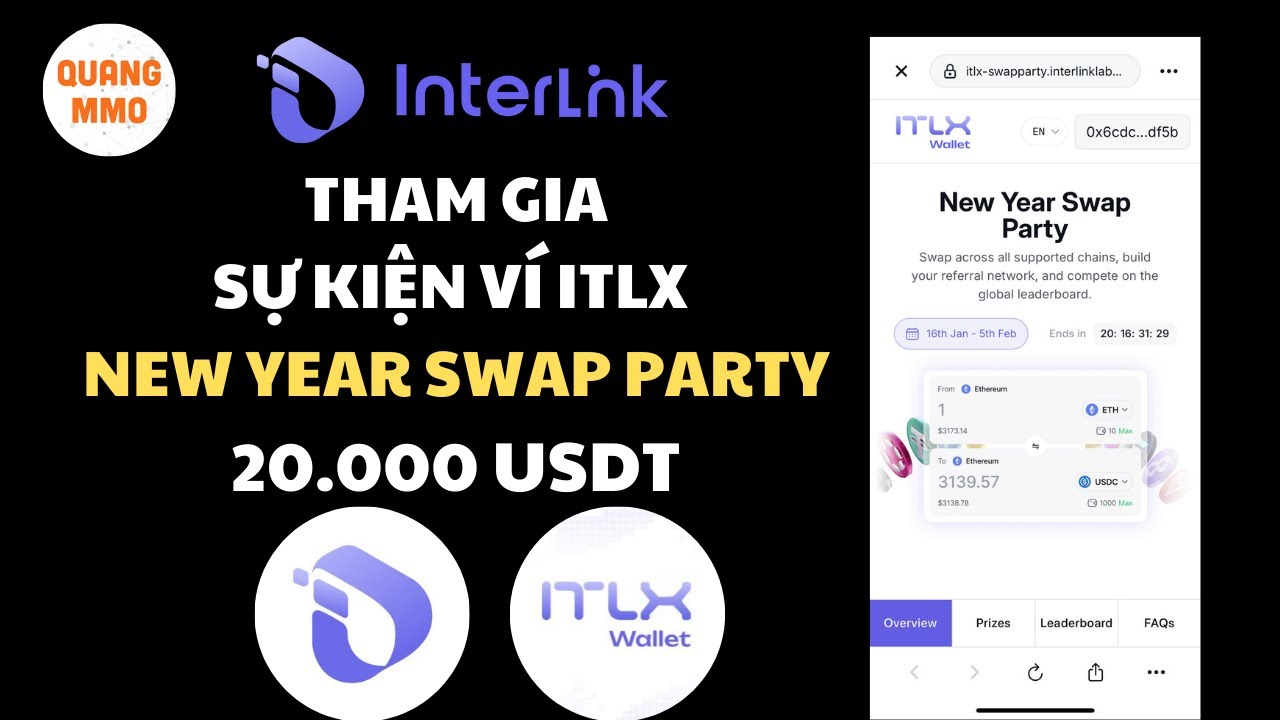 Instructions for participating in the ITLX Wallet Event - New Year Swap Party | Total prize pool ...