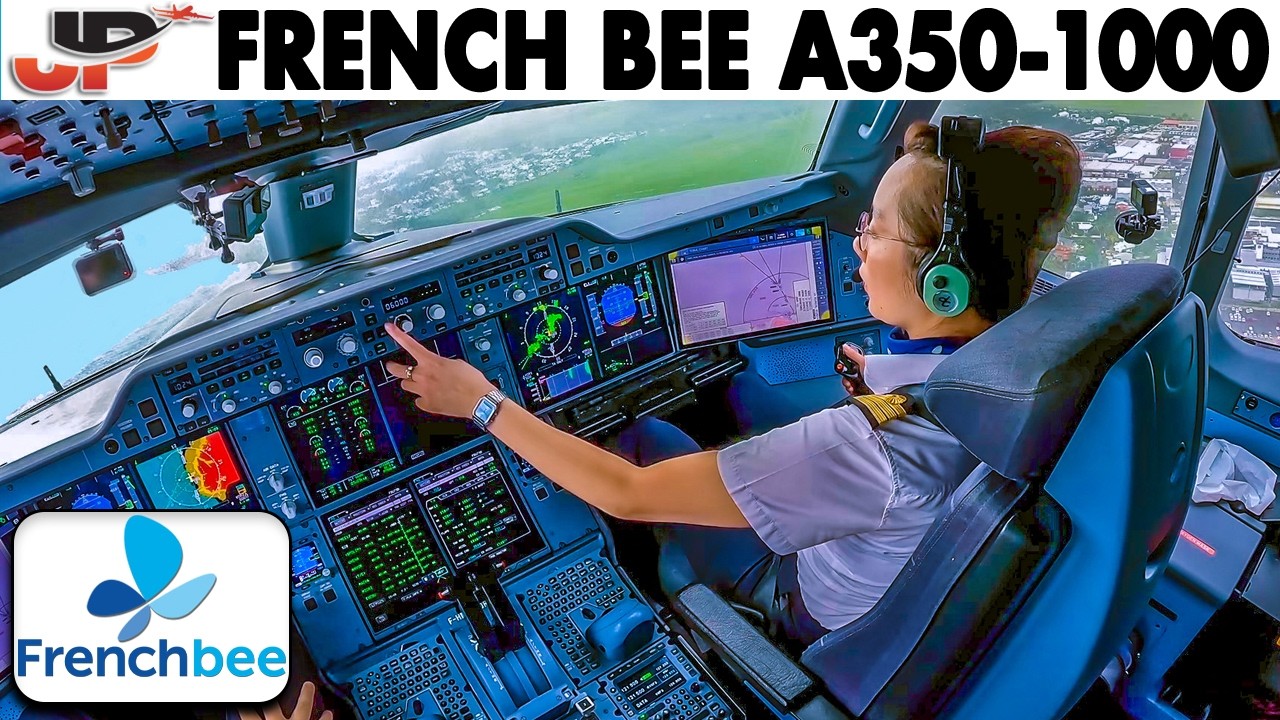 Airbus A350-1000 Cockpit | Indian Ocean to Paris