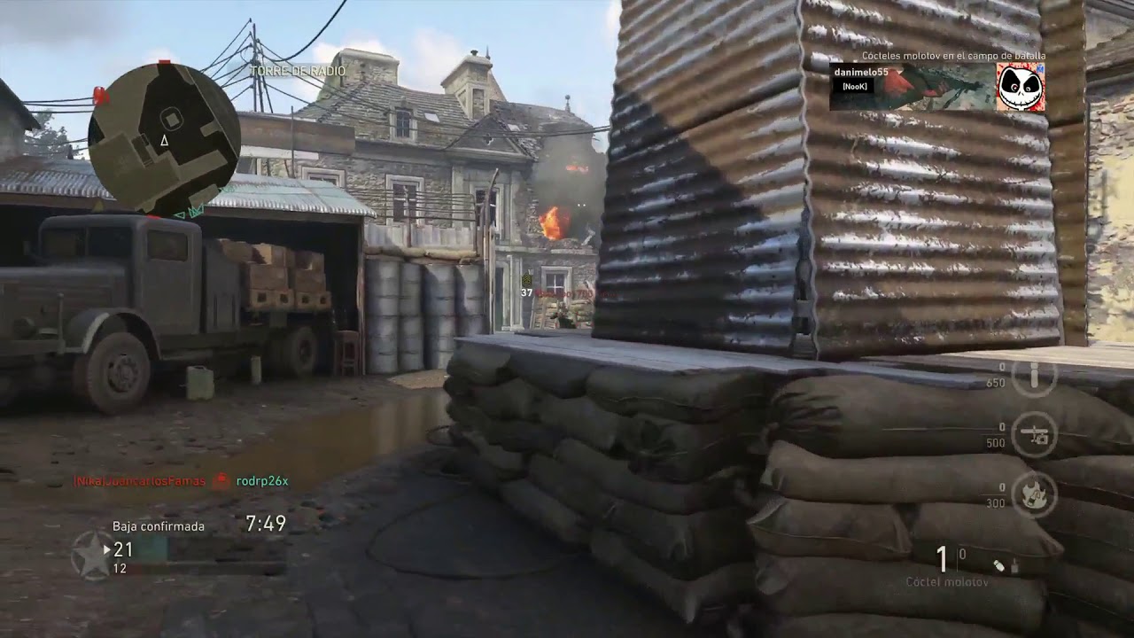 LIVE 2.0!! GAMEPLAY COD WWII!! Probando Escopeta con cartuchos incendiarios.
