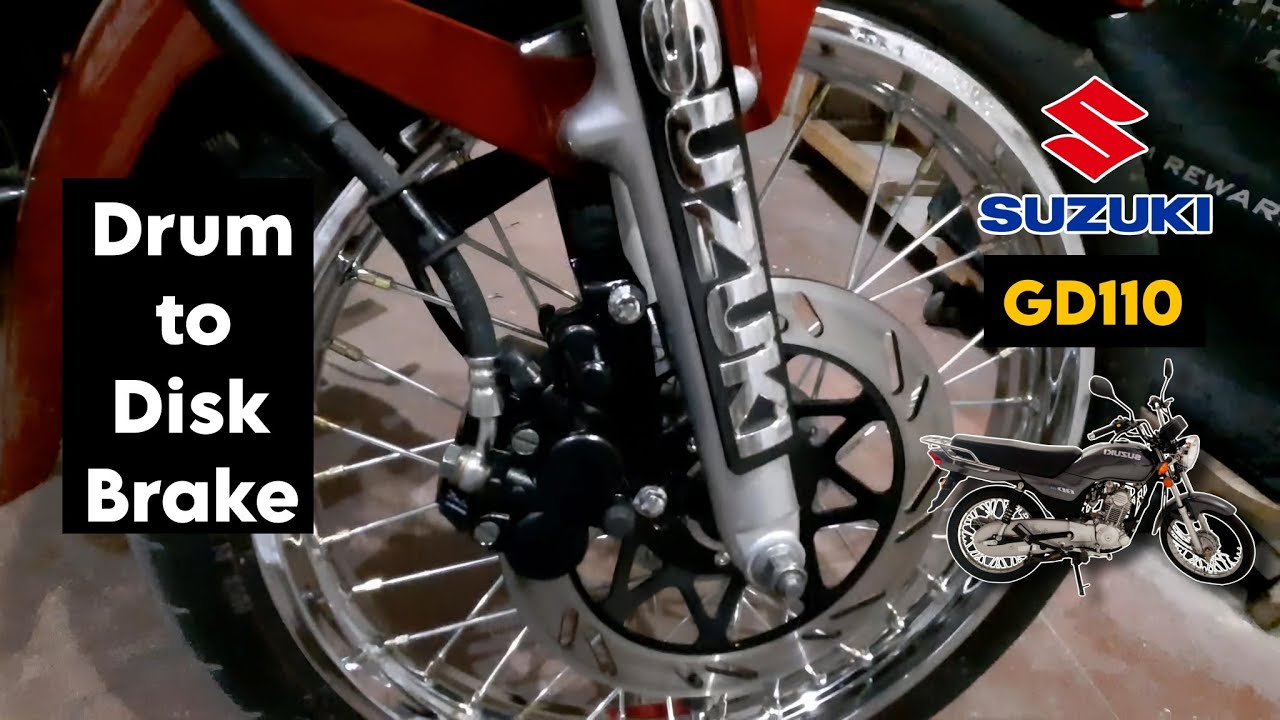 Drum to Disk Brake Conversion Modification | SUZUKI GD110 | KK VIDZ | #kkvidz