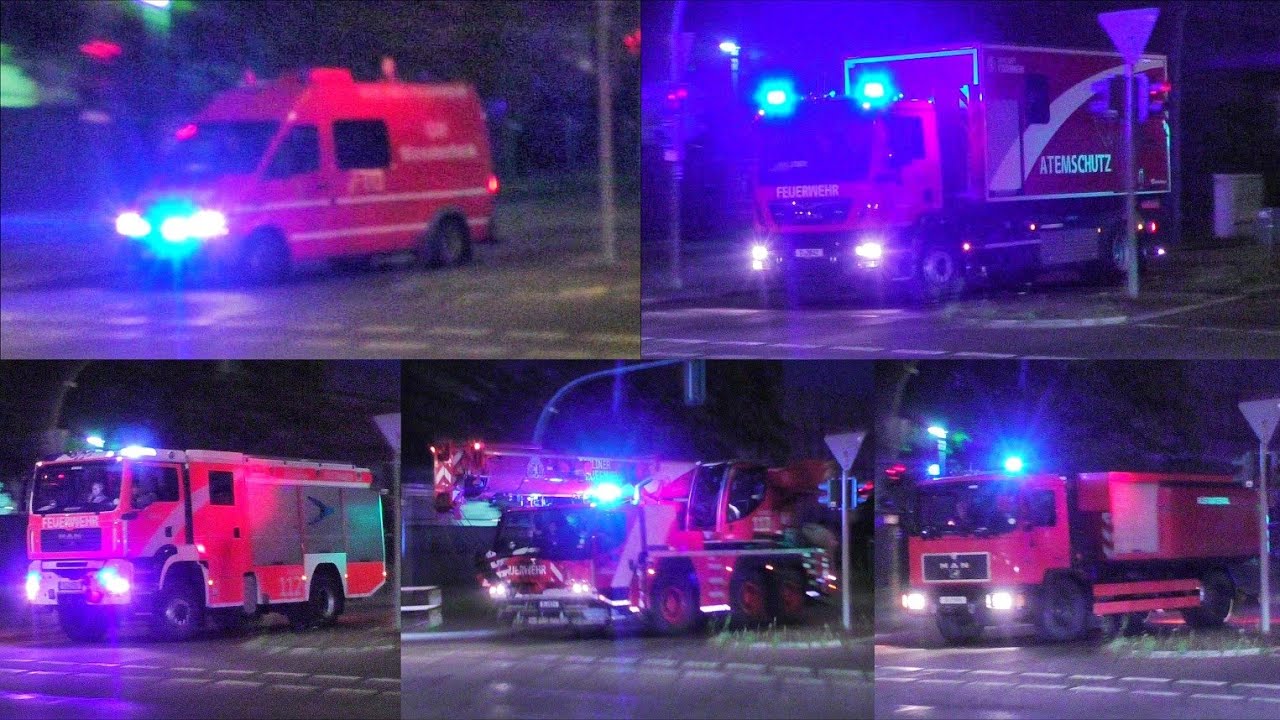 [Außergewöhnliche Kombi 🚒] RW + FWK + GW-Mess + 2× WLF || Berliner Feuerwehr / Technischer Dienst 1