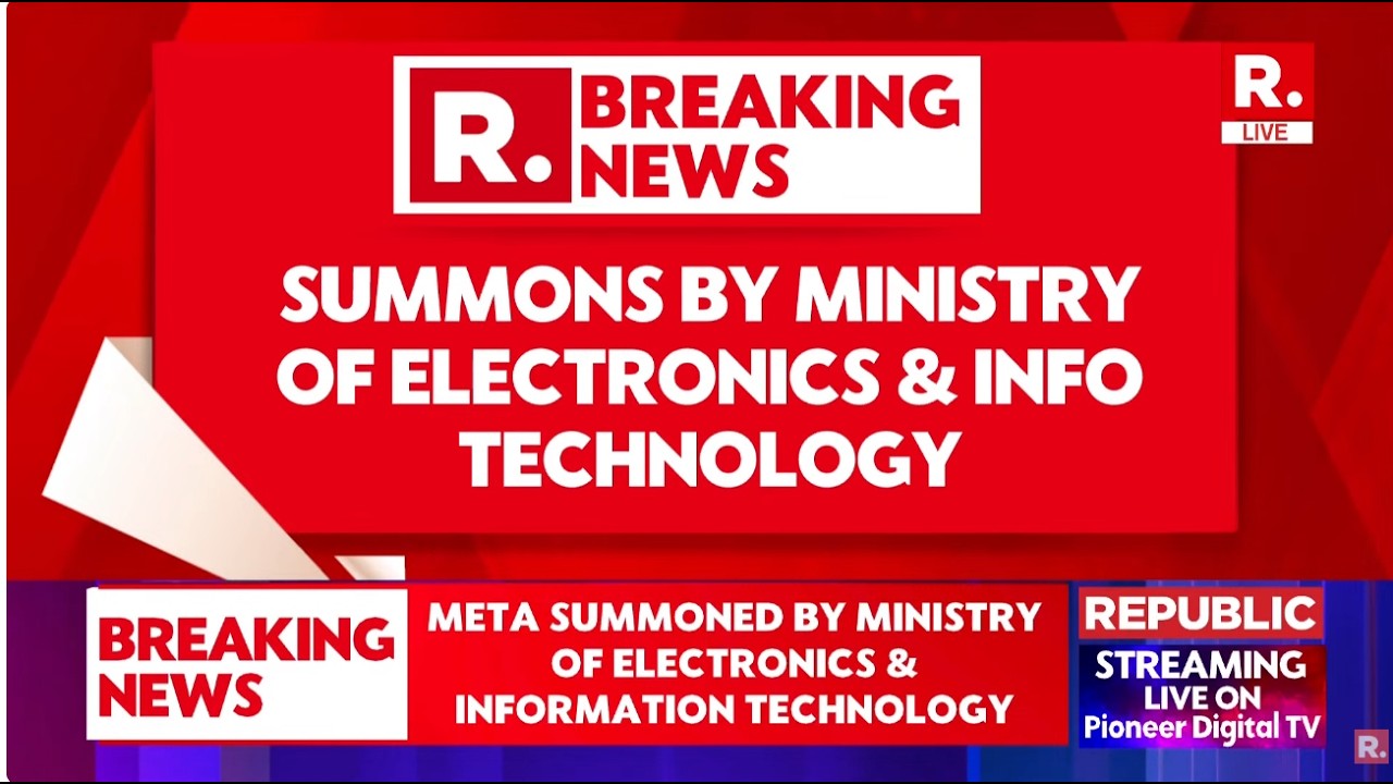 BREAKING LIVE: Meta Global Head Summoned By Govt Over Removal Of PM Modi's Facebook Video