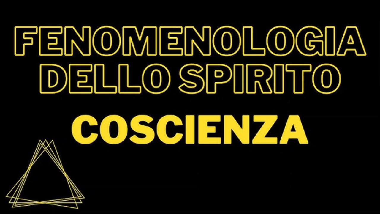 Il primo momento della Fenomenologia dello spirito di Hegel: la coscienza