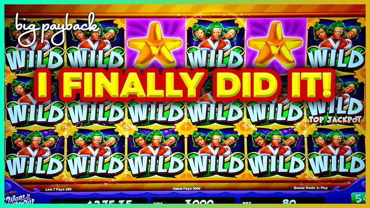 RARE Golden Egg Bonus → HUGE WIN! Willy Wonka I Want It Now Slot - SO MANY WILDS!