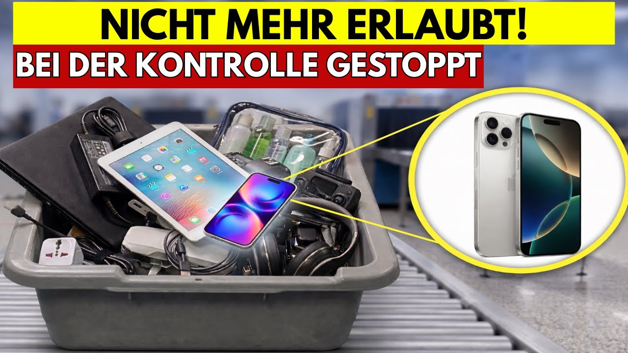 Diese 15 Elektronikgeräte werden ab 2026 am Flughafen einkassiert