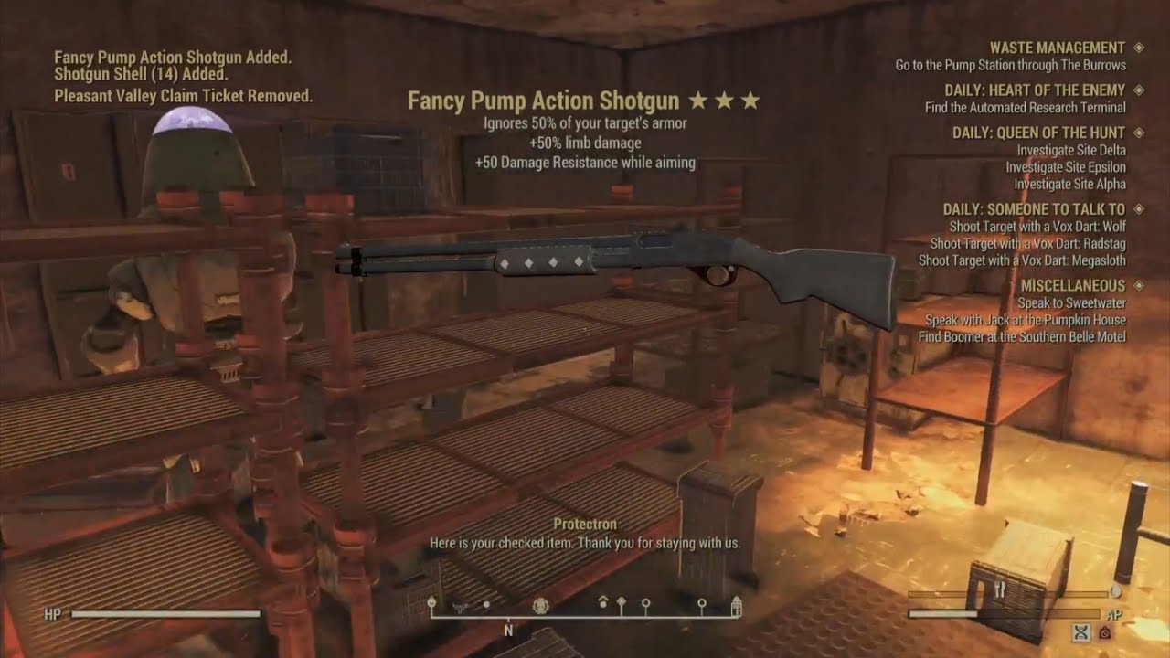 I got the FANCY Pump Action Shotgun at Pleasant Valley! #fallout76 #bethesda #fallout