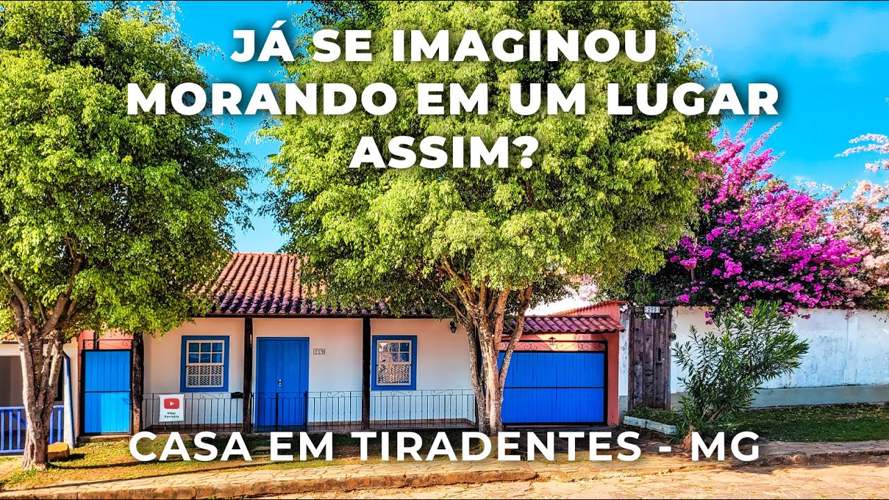 CASA À VENDA EM LOCAL ESPECIAL DE TIRADENTES | 4 QUARTOS (2 SUÍTES)