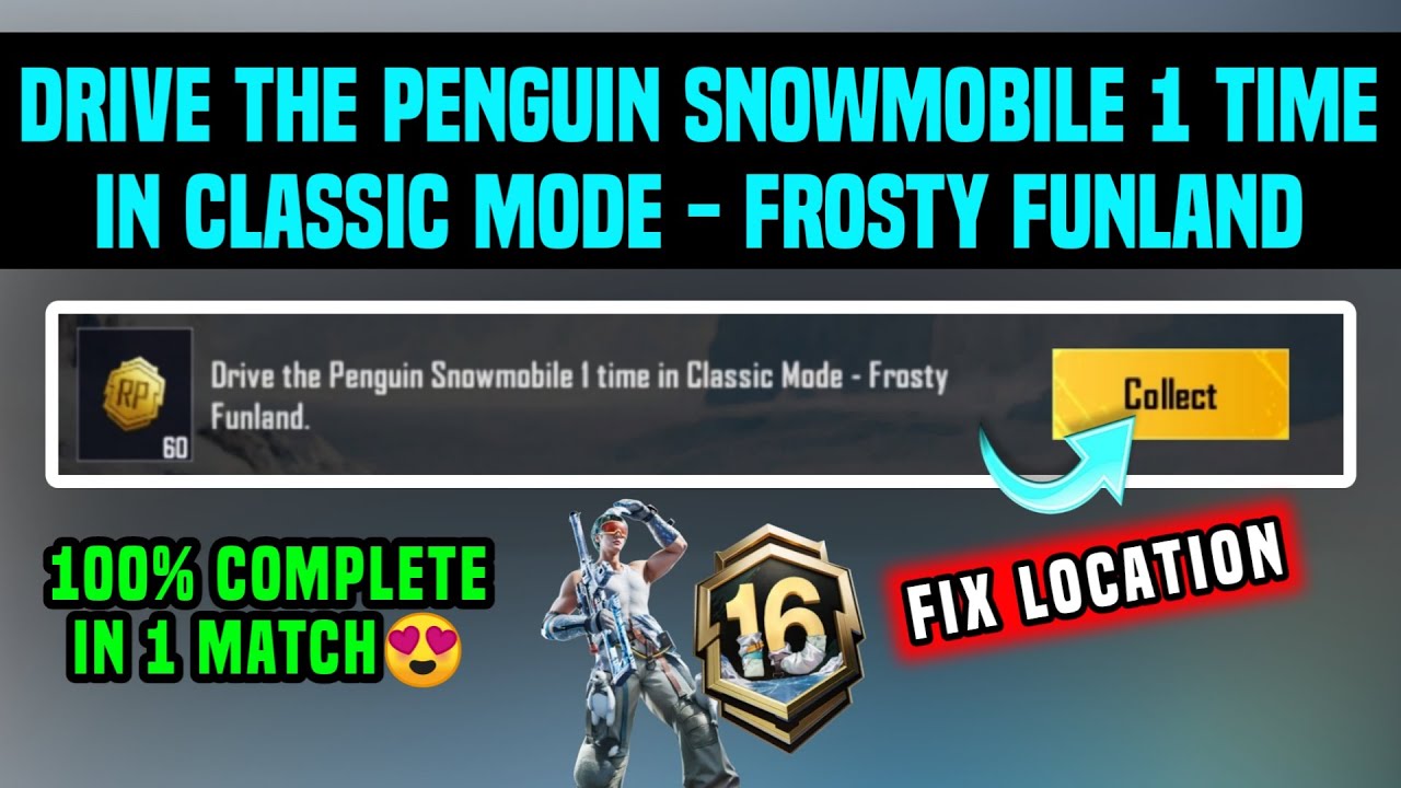 DRIVE THE PENGUIN SNOWMOBILE 1 TIME IN CLASSIC MODE - FROSTY FUNLAND