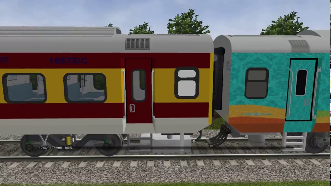 MSTS Indian Railways LHB Coach Parade in Open Rails