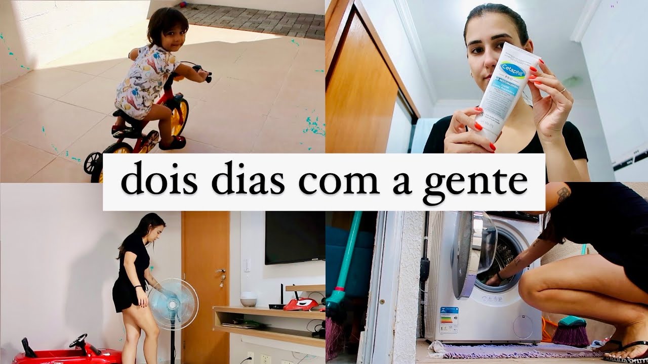 Lavando roupas + ensinando o baby a andar de bicicleta + pintando as unhas de gel