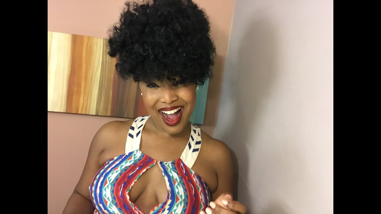 High Puff||Heavy Bang|| Knotless Crochet Featuring Harlem 125 Durban Twist Hair