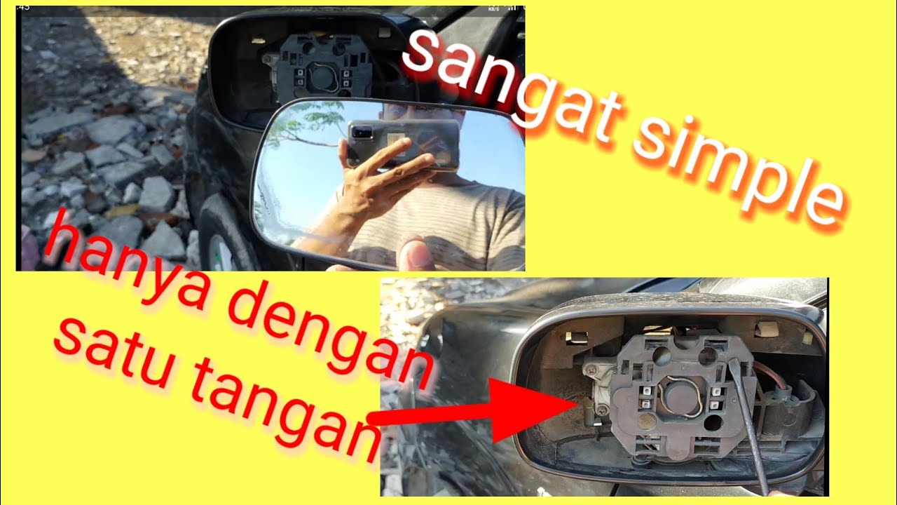 Cara mudah mengganti kaca spion mobil avanza,xenia